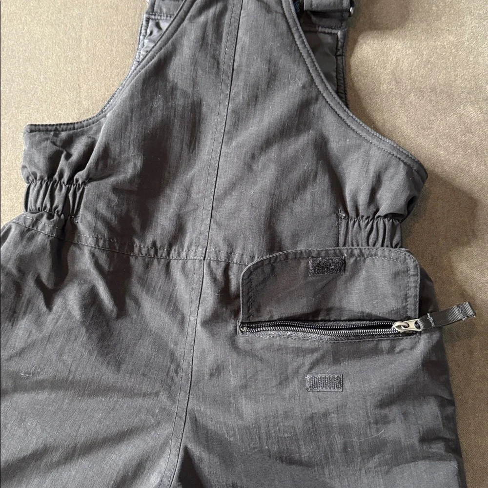 Kids Slalom Black Insulated Overall Snow Bib Toddler Size XL